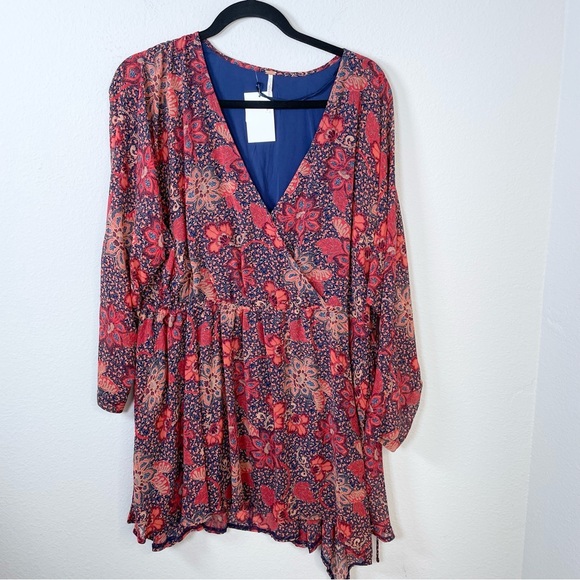 Free People Teegan Floral Long Sleeve Minidress - Picture 5 of 13
